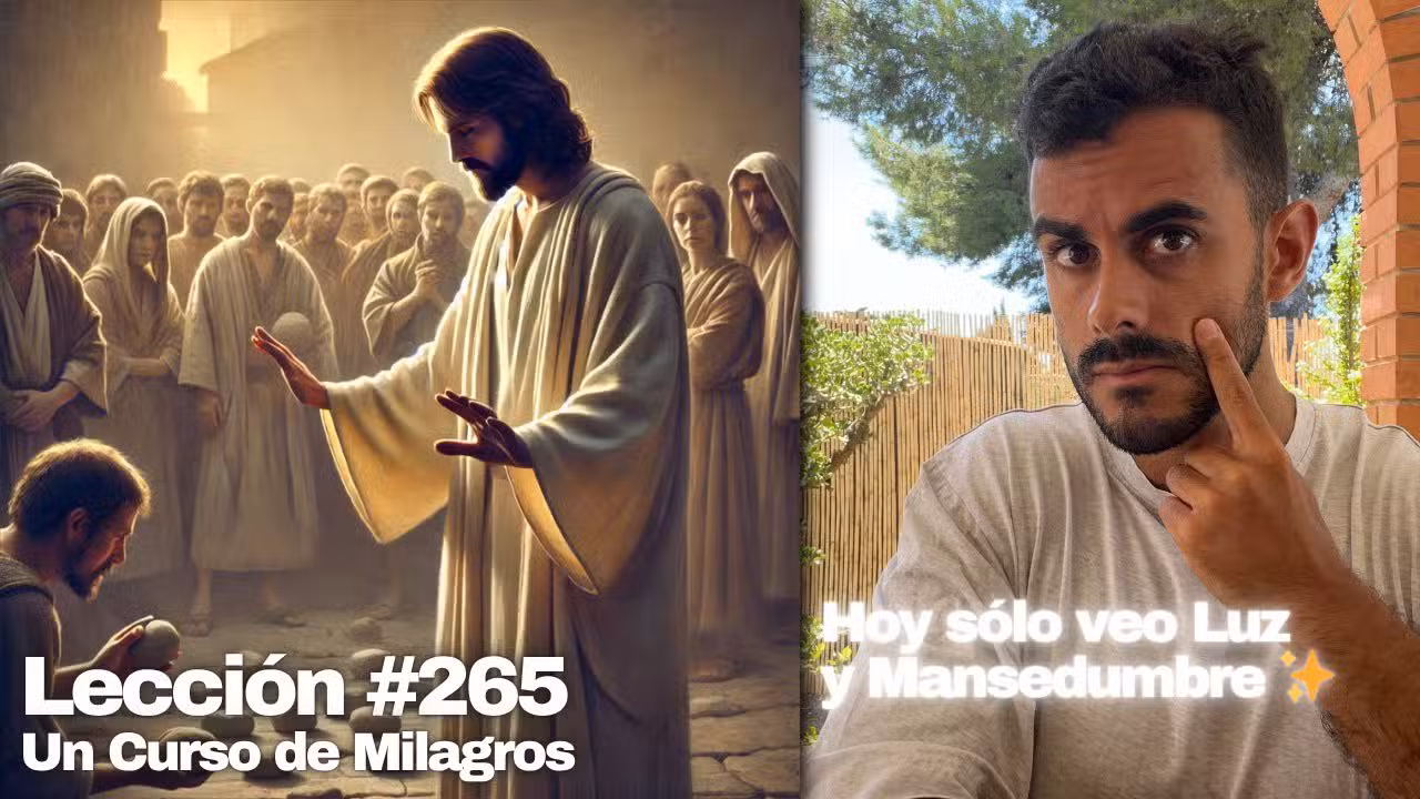 Lección 265 Un Curso de Milagros: «Que tire la primera piedra el que esté libre de pecado»